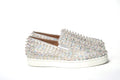 Christian Louboutin White Ab/Clear Ab Roller Boat Woman Flat Sneaker by Christian Louboutin