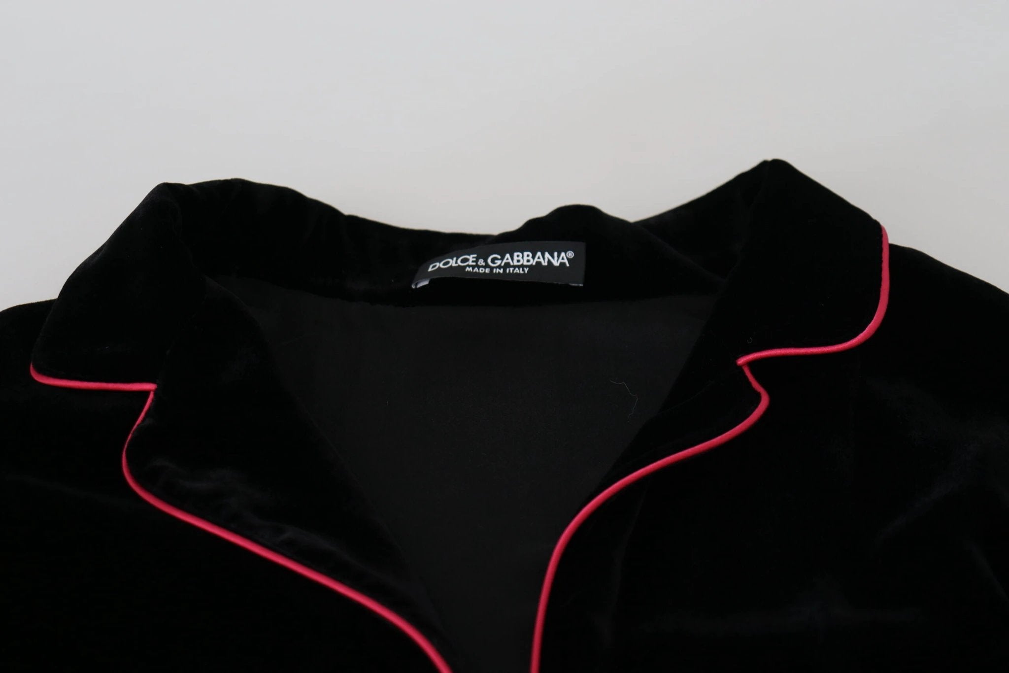 Dolce & Gabbana Black Button Belted Blazer Viscose Jacket by Dolce & Gabbana
