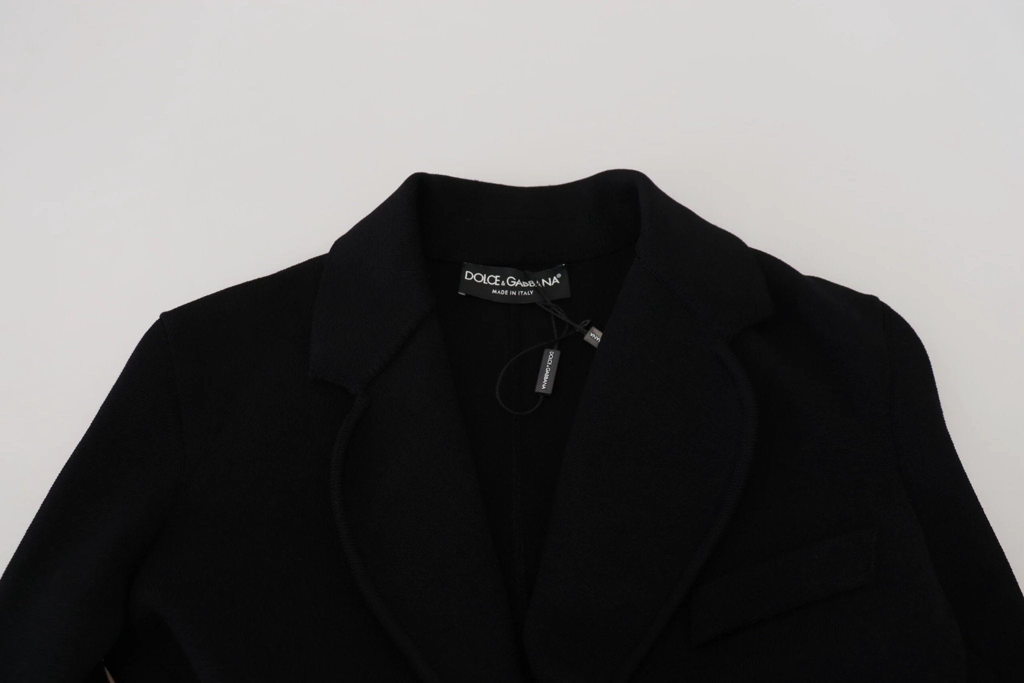 Dolce & Gabbana Black Button Cardigan Blazer Viscose Jacket by Dolce & Gabbana