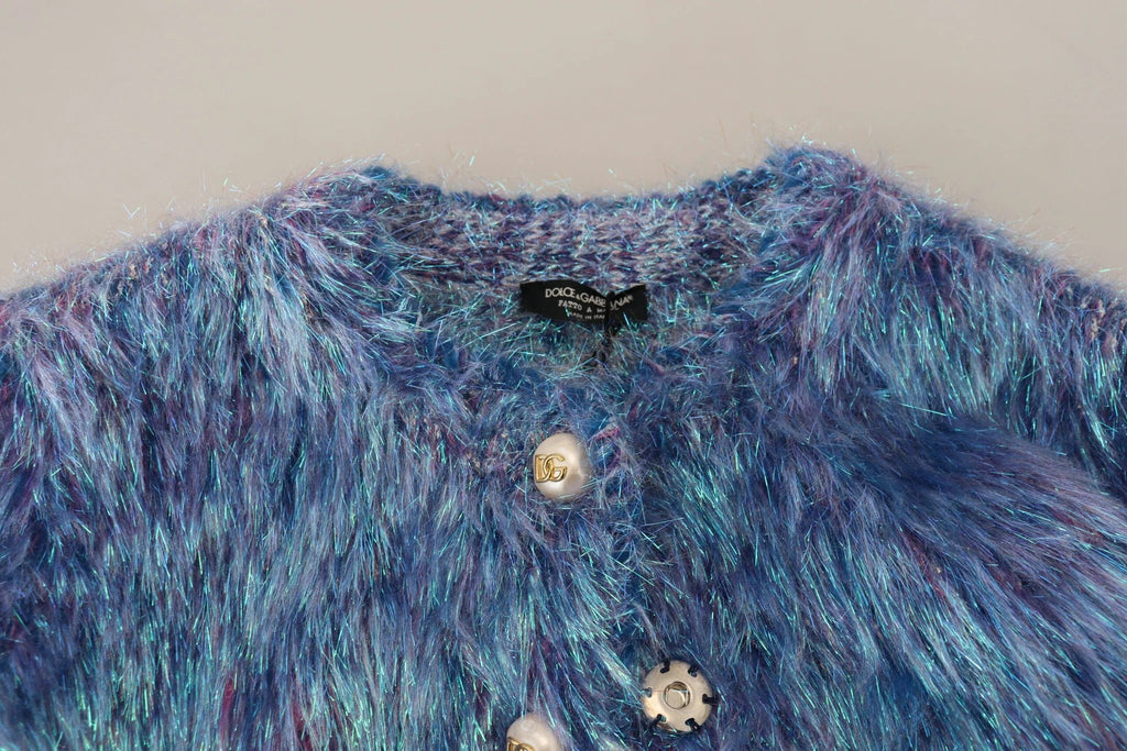 Dolce & Gabbana Multicolor Polyester Fringes Coat Jacket by Dolce & Gabbana