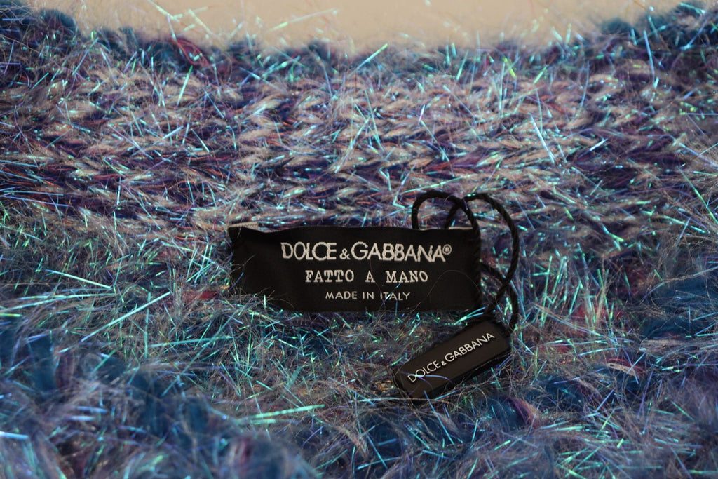 Dolce & Gabbana Multicolor Polyester Fringes Coat Jacket by Dolce & Gabbana