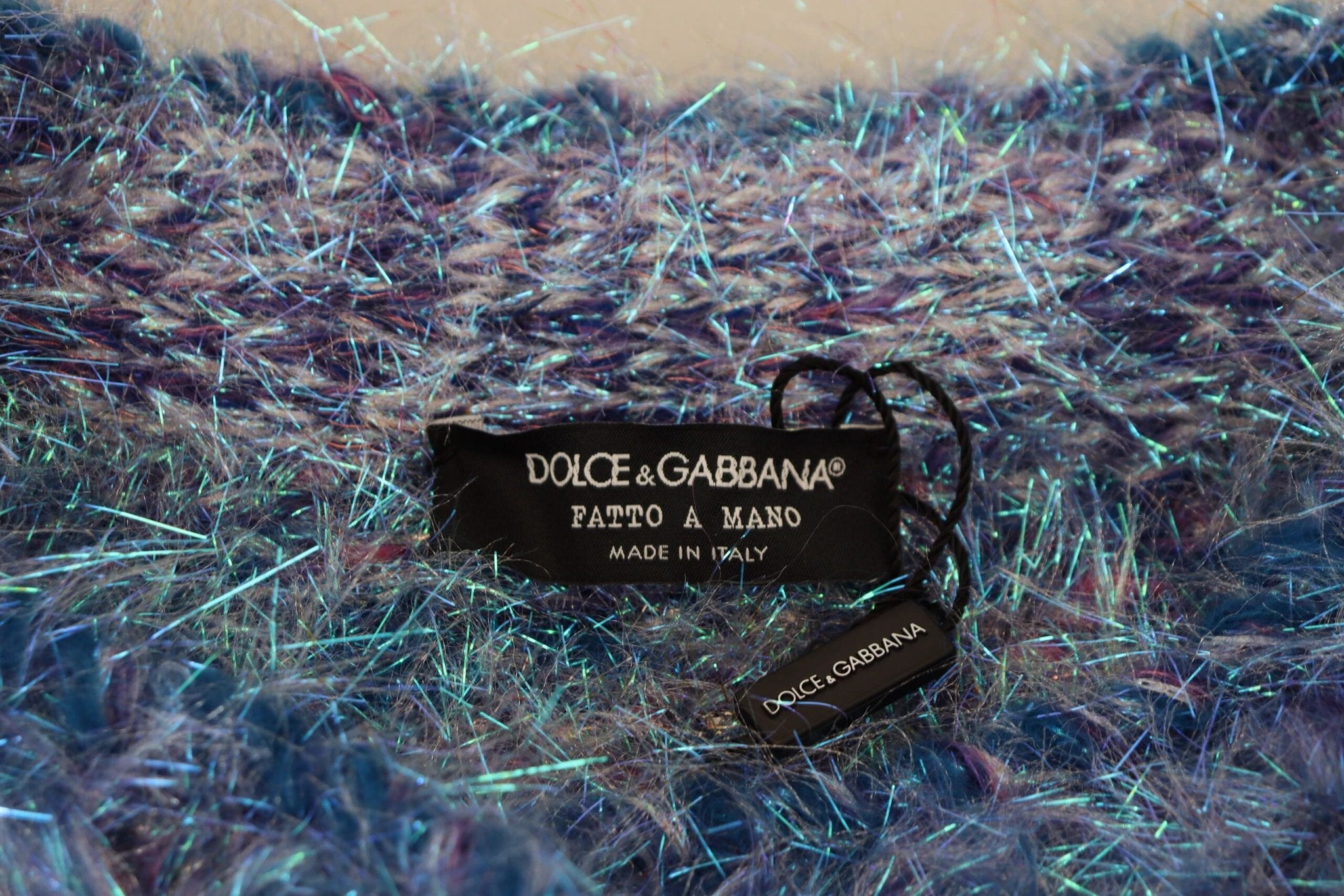 Dolce & Gabbana Multicolor Polyester Fringes Coat Jacket by Dolce & Gabbana