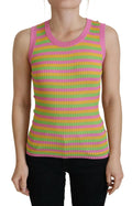 Dolce & Gabbana Multicolor Silk Vest Pullover Tank Top by Dolce & Gabbana