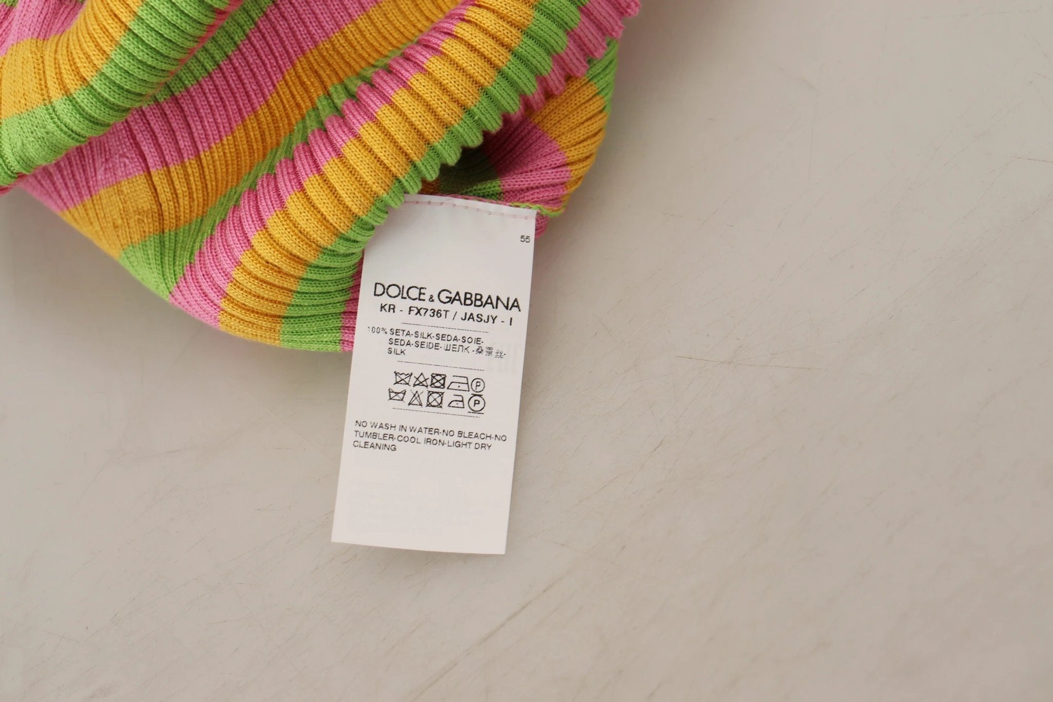 Dolce & Gabbana Multicolor Silk Vest Pullover Tank Top by Dolce & Gabbana