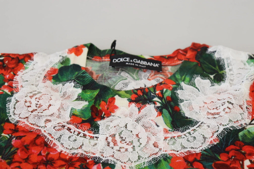 Dolce & Gabbana White Floral Wool Lace Vest Tank Top by Dolce & Gabbana