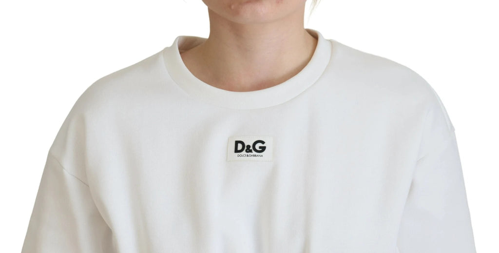 Dolce & Gabbana White Corset Stretch Cotton Top T-shirt by Dolce & Gabbana