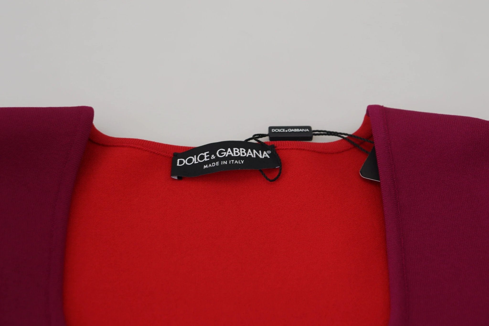 Dolce & Gabbana Multicolor Viscose Square Neck Pullover Sweater by Dolce & Gabbana
