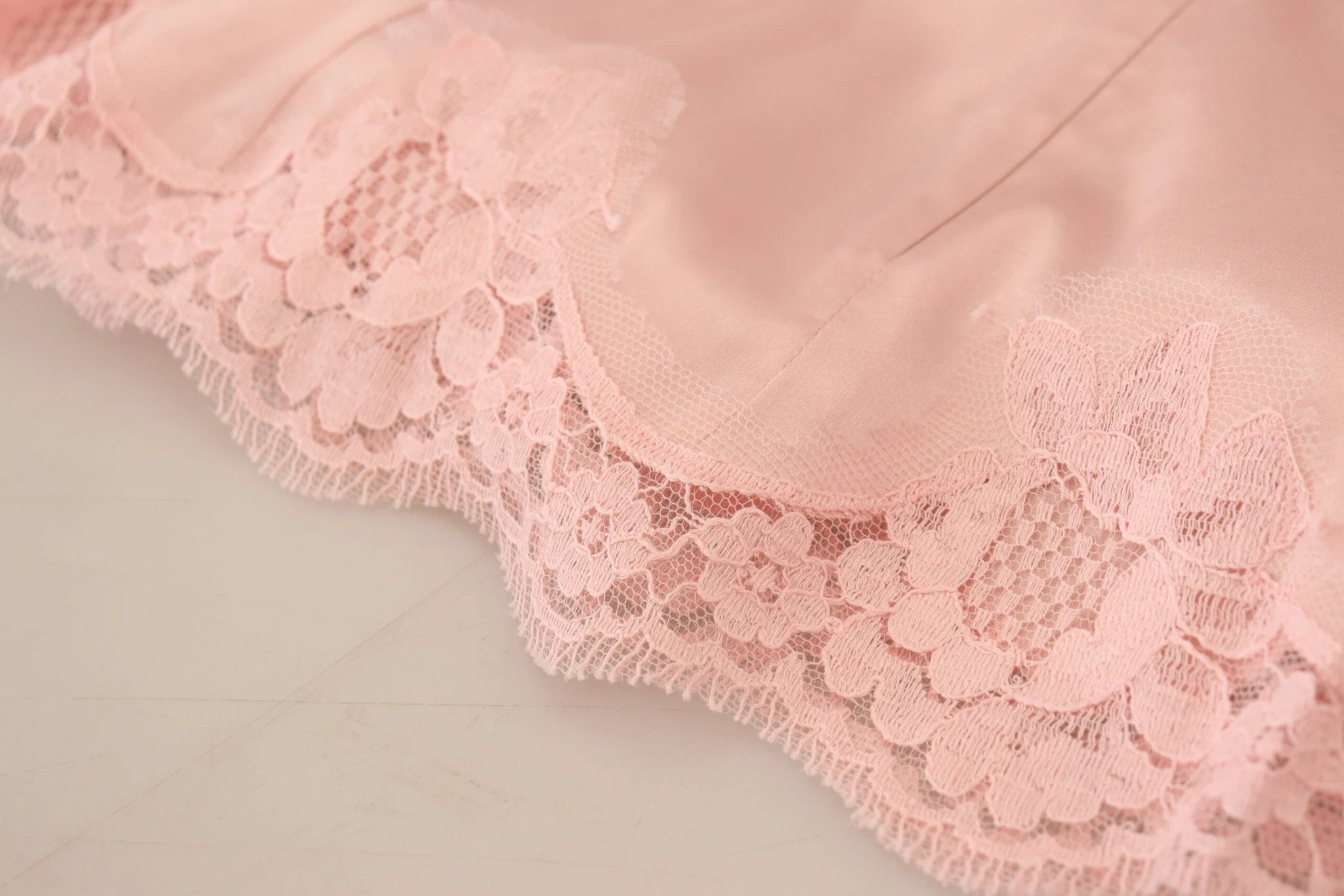 Dolce & Gabbana Pink Floral Lace Sleeveless Tank Blouse Top by Dolce & Gabbana