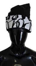 Dolce & Gabbana White Printed Nylon Women Winter Beanie Cap Hat by Dolce & Gabbana