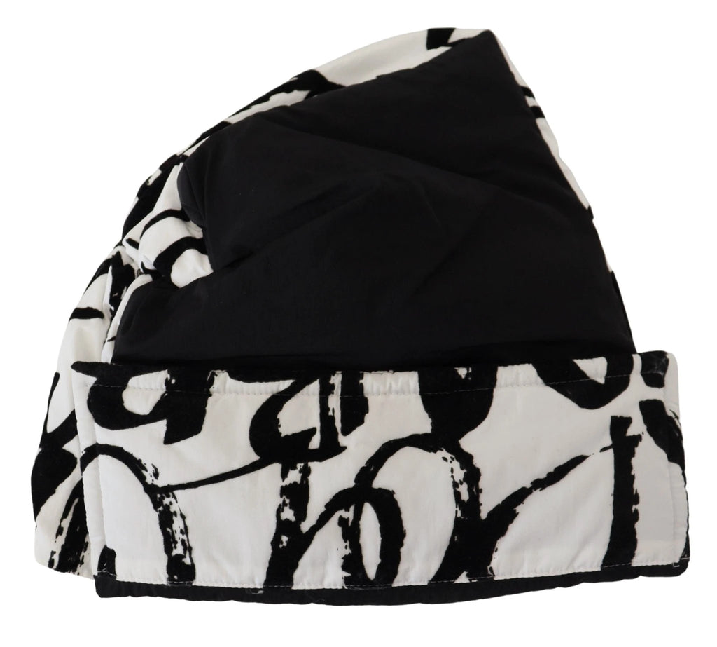Dolce & Gabbana White Printed Nylon Women Winter Beanie Cap Hat by Dolce & Gabbana