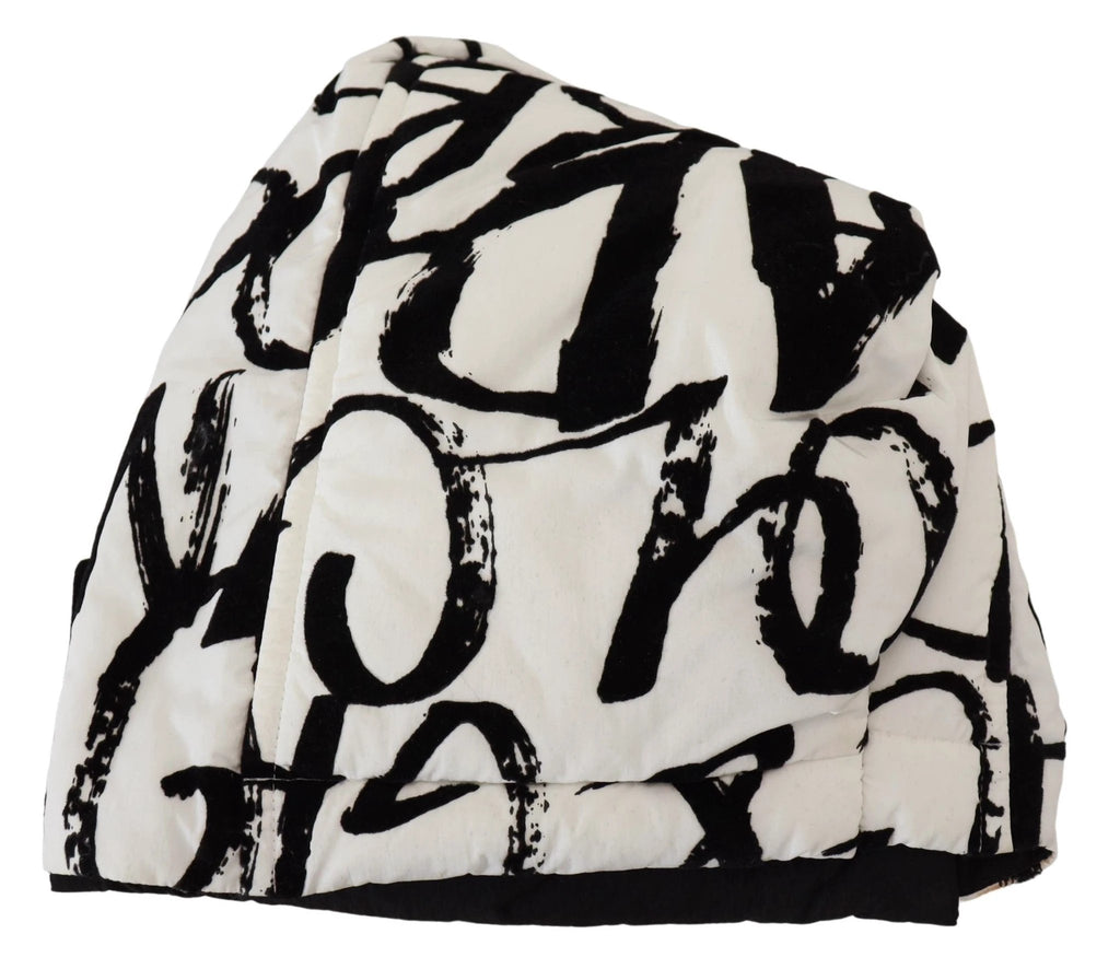 Dolce & Gabbana White Printed Nylon Women Winter Beanie Cap Hat by Dolce & Gabbana