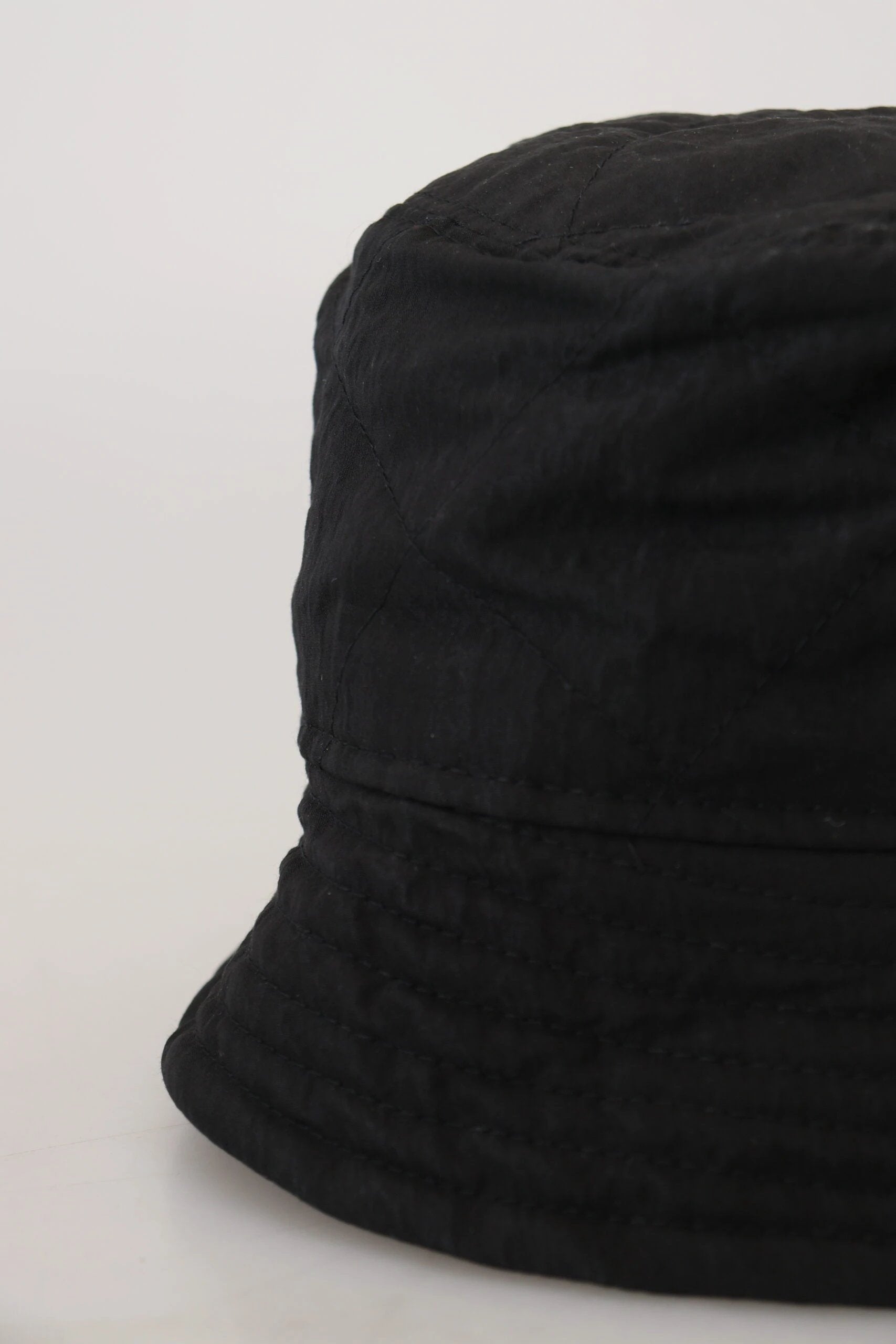 Dolce & Gabbana Black Nylon Women Bucket Cap Hat by Dolce & Gabbana