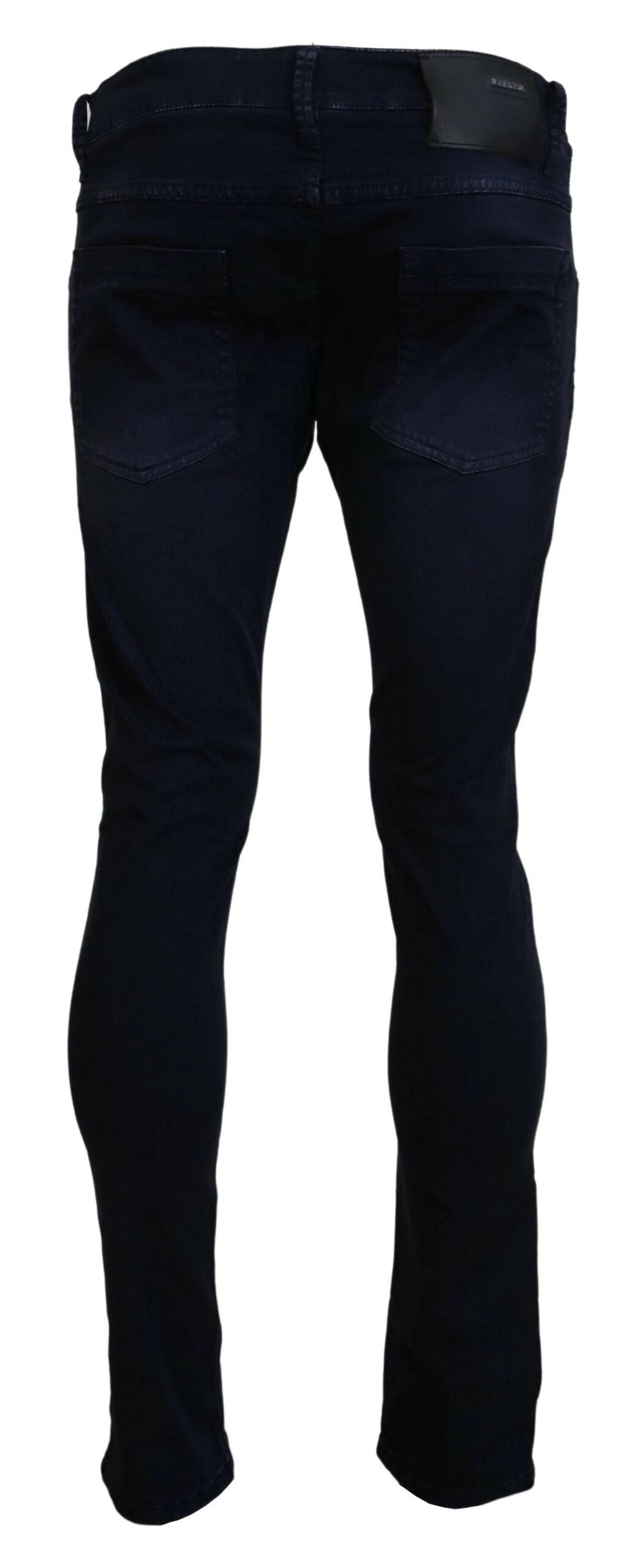 Acht Blue Cotton Tapered Slim Fit Men Casual Denim Jeans