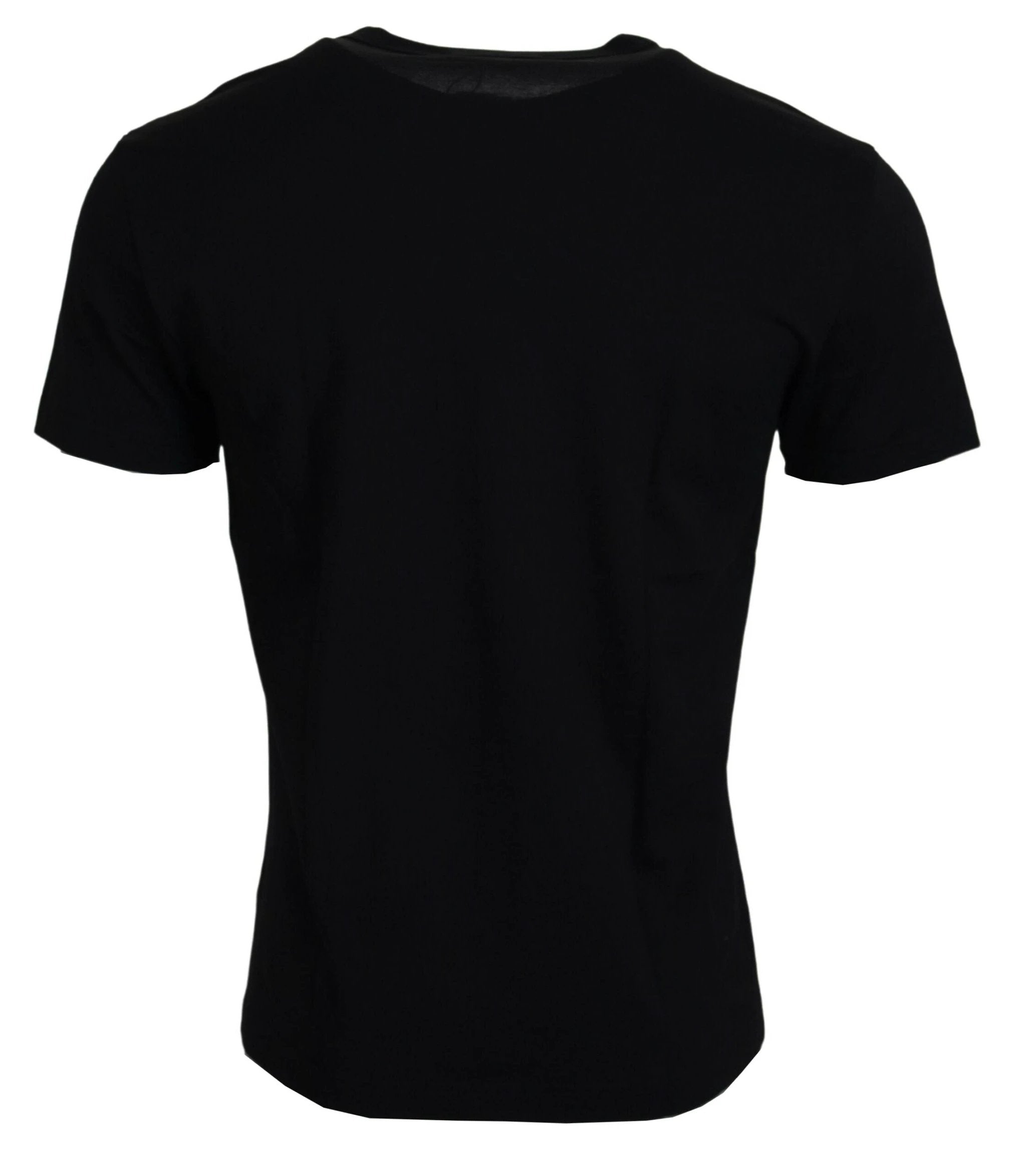 Dolce & Gabbana Black Sneak Peek Cotton Short Sleeve T-shirt by Dolce & Gabbana