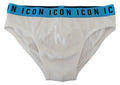 Dsquared² White Icon Logo Cotton Stretch Men Brief Underwear by Dsquared²