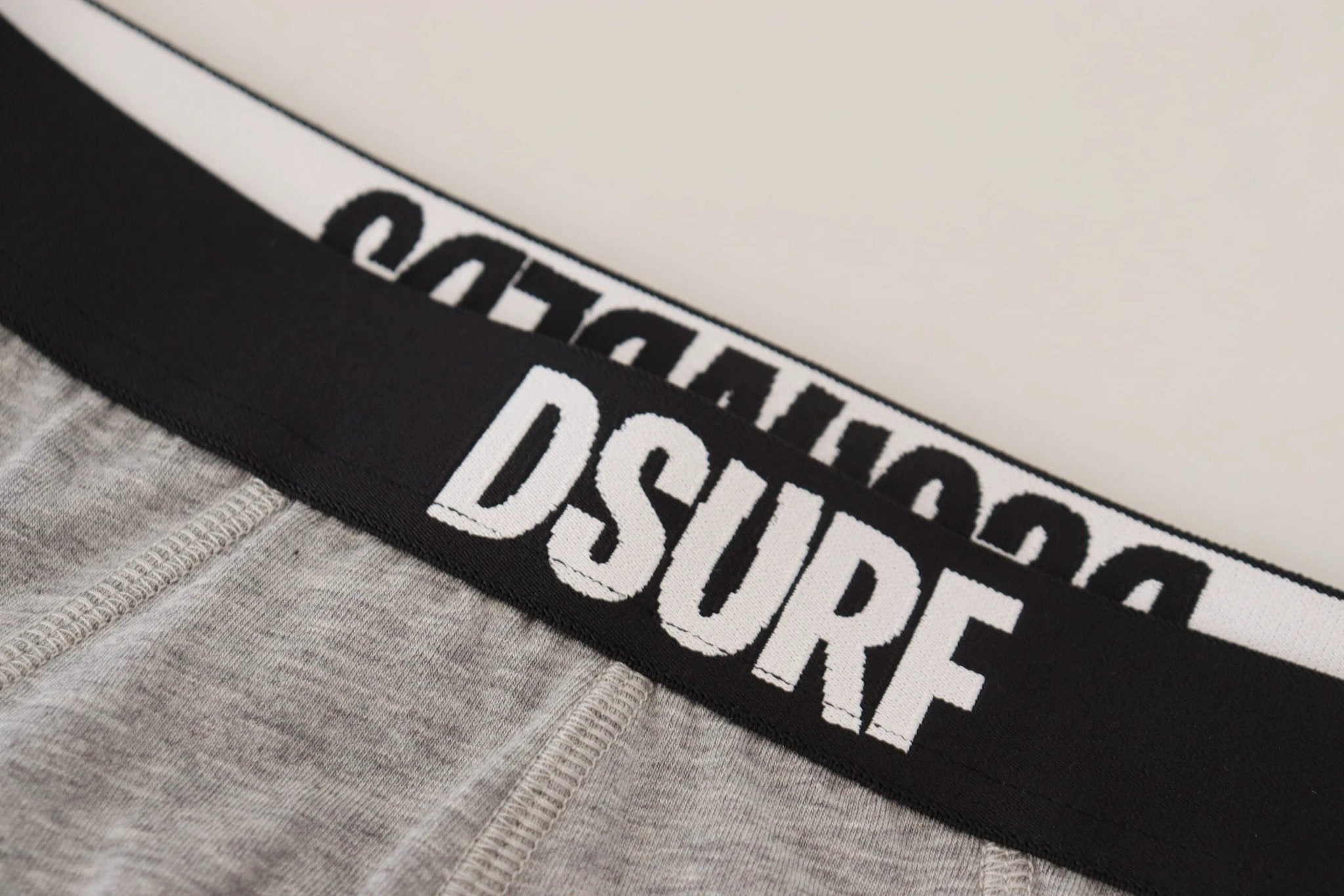 Dsquared² Gray DSURF Logo Cotton Stretch Men Brief Underwear by Dsquared²