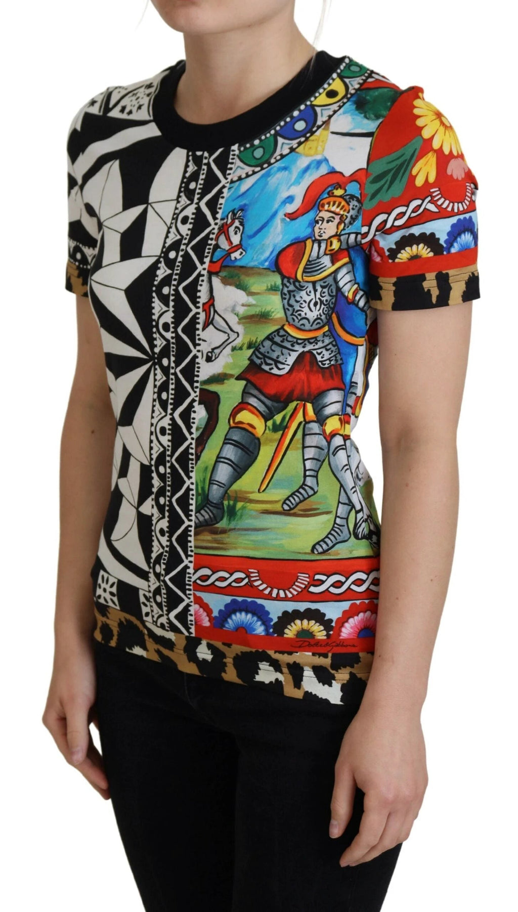 Dolce & Gabbana Multicolor Printed Women Exclusive Shirt Top by Dolce & Gabbana