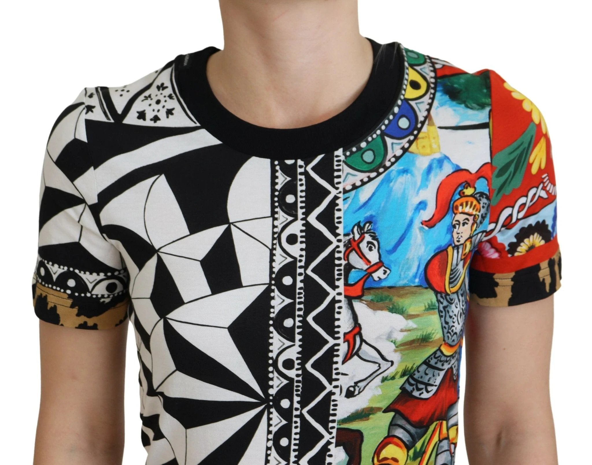 Dolce & Gabbana Multicolor Printed Women Exclusive Shirt Top by Dolce & Gabbana