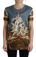 Dolce & Gabbana Multicolor DG Logo Angel Printed Shirt Top by Dolce & Gabbana
