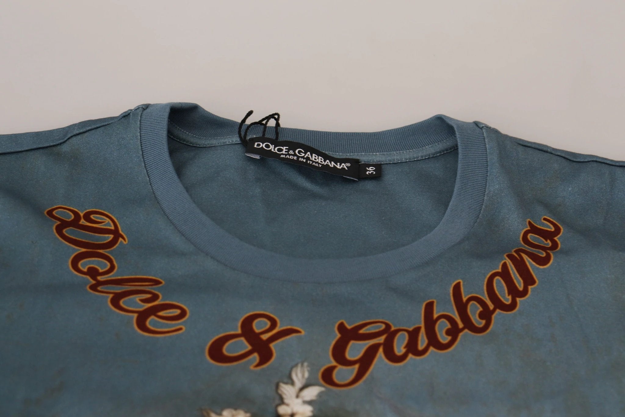 Dolce & Gabbana Multicolor DG Logo Angel Printed Shirt Top by Dolce & Gabbana