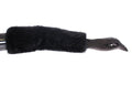Dolce & Gabbana Black Beaver Fur Lambskin Leather Elbow Gloves by Dolce & Gabbana