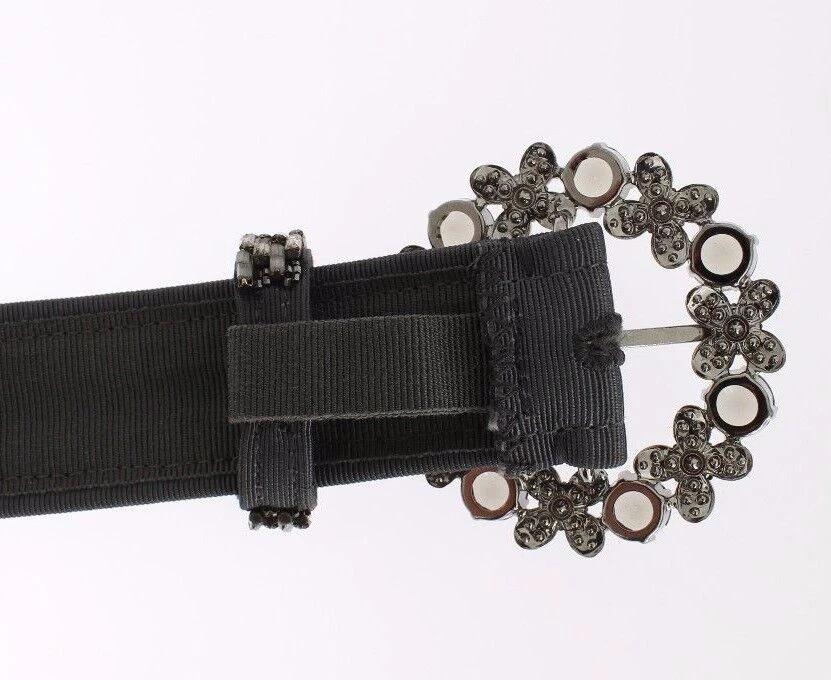 Dolce & Gabbana Multicolor Wide Crystal Buckle Sequined Belt by Dolce & Gabbana