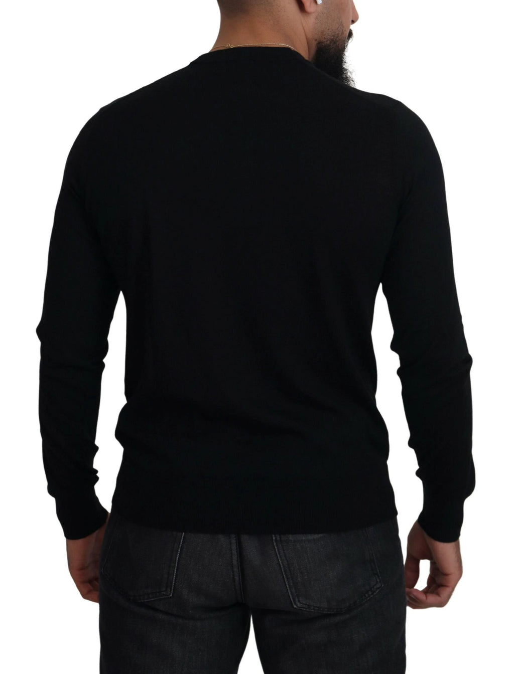 Dolce & Gabbana Black Cashmere Button Down Cardigan Sweater by Dolce & Gabbana