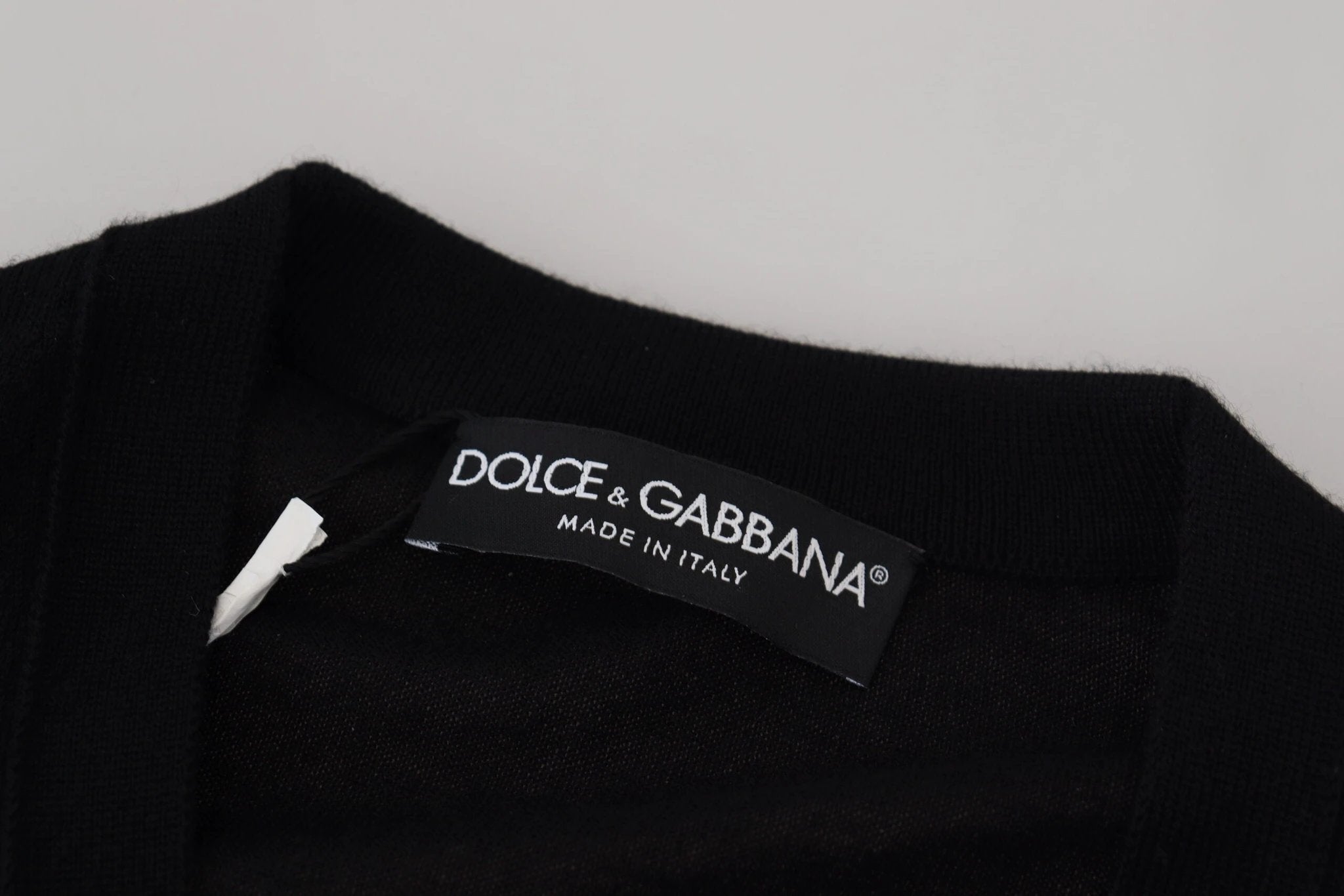 Dolce & Gabbana Black Cashmere Button Down Cardigan Sweater by Dolce & Gabbana