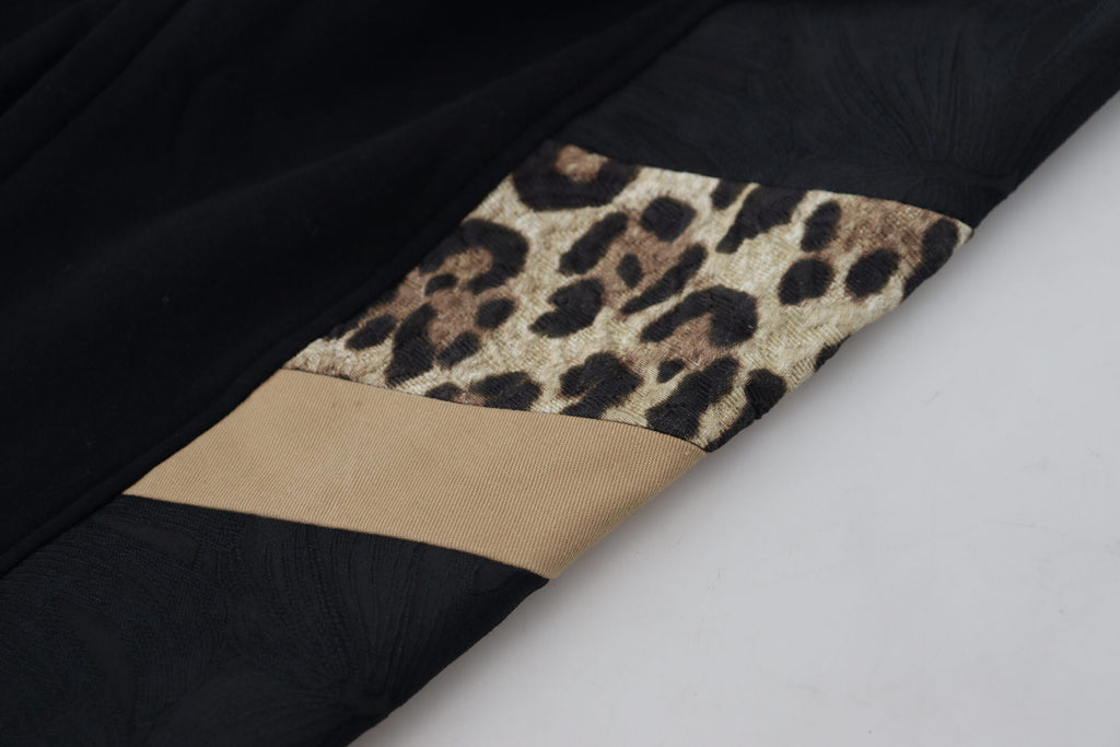 Dolce & Gabbana Black Polyester Skinny Jogger Men Pants by Dolce & Gabbana