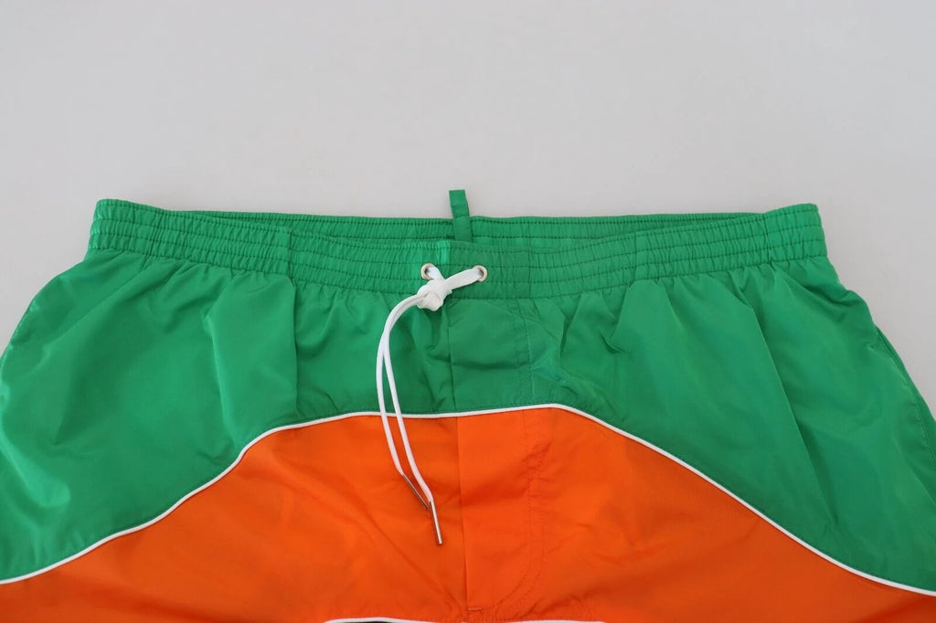 Dsquared² Multicolor Logo Print Men Beachwear Swimwear Short by Dsquared²