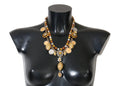 Dolce & Gabbana Gold Brass Crystal Logo Pineapple Statement Necklace by Dolce & Gabbana