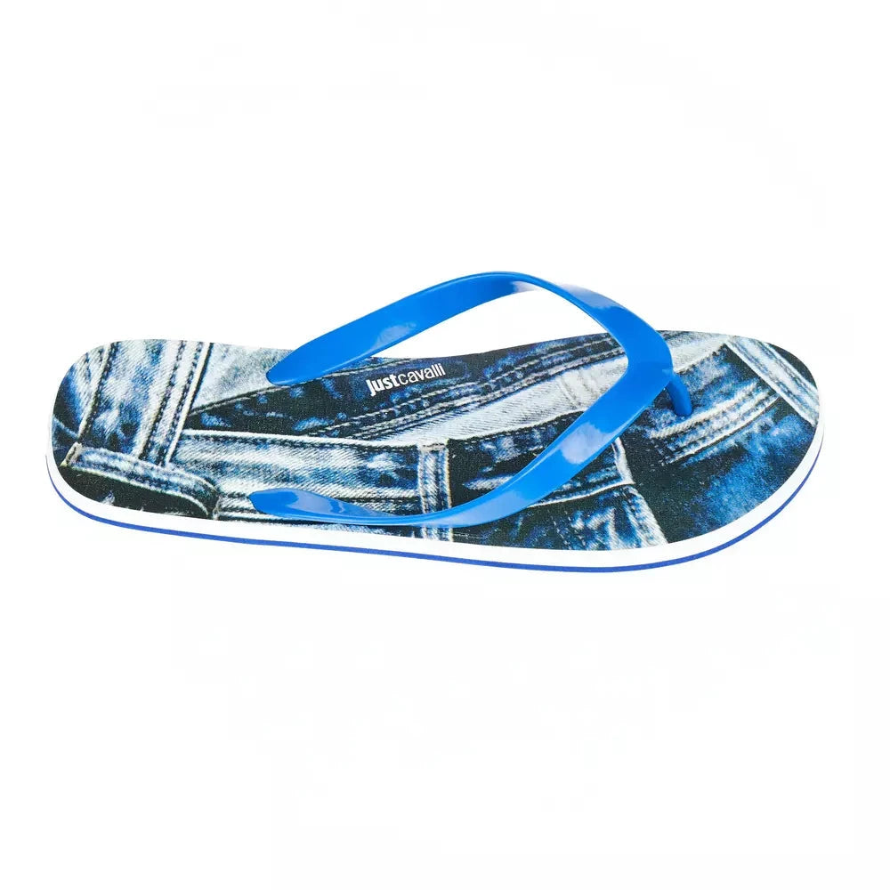 Just Cavalli Light Blue EVA Men Sandal by Just Cavalli