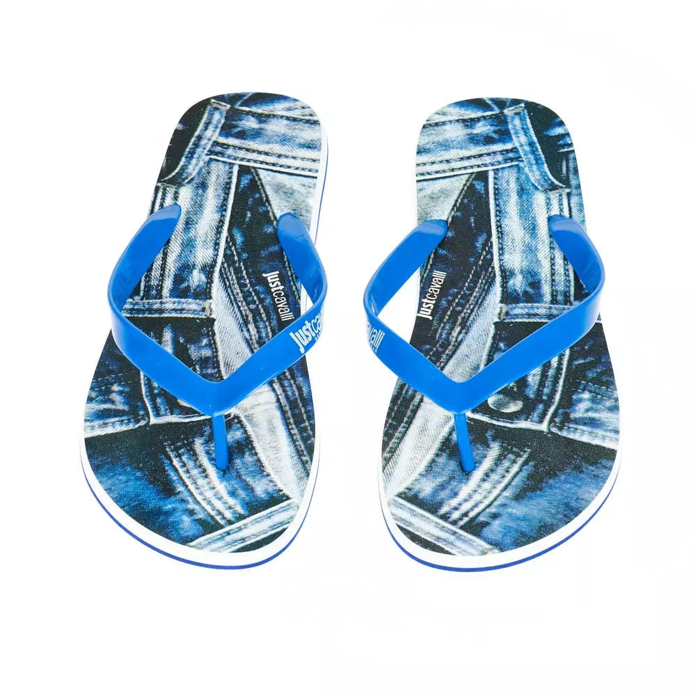 Just Cavalli Light Blue EVA Men Sandal by Just Cavalli