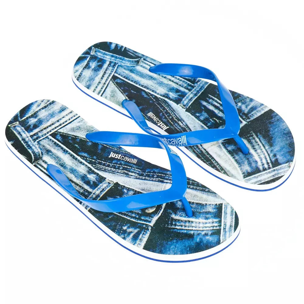 Just Cavalli Light Blue EVA Men Sandal by Just Cavalli