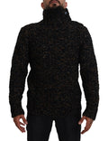 Dolce & Gabbana Brown Fatto A Mano Turtleneck Pullover Sweater by Dolce & Gabbana