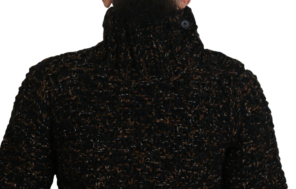 Dolce & Gabbana Brown Fatto A Mano Turtleneck Pullover Sweater by Dolce & Gabbana