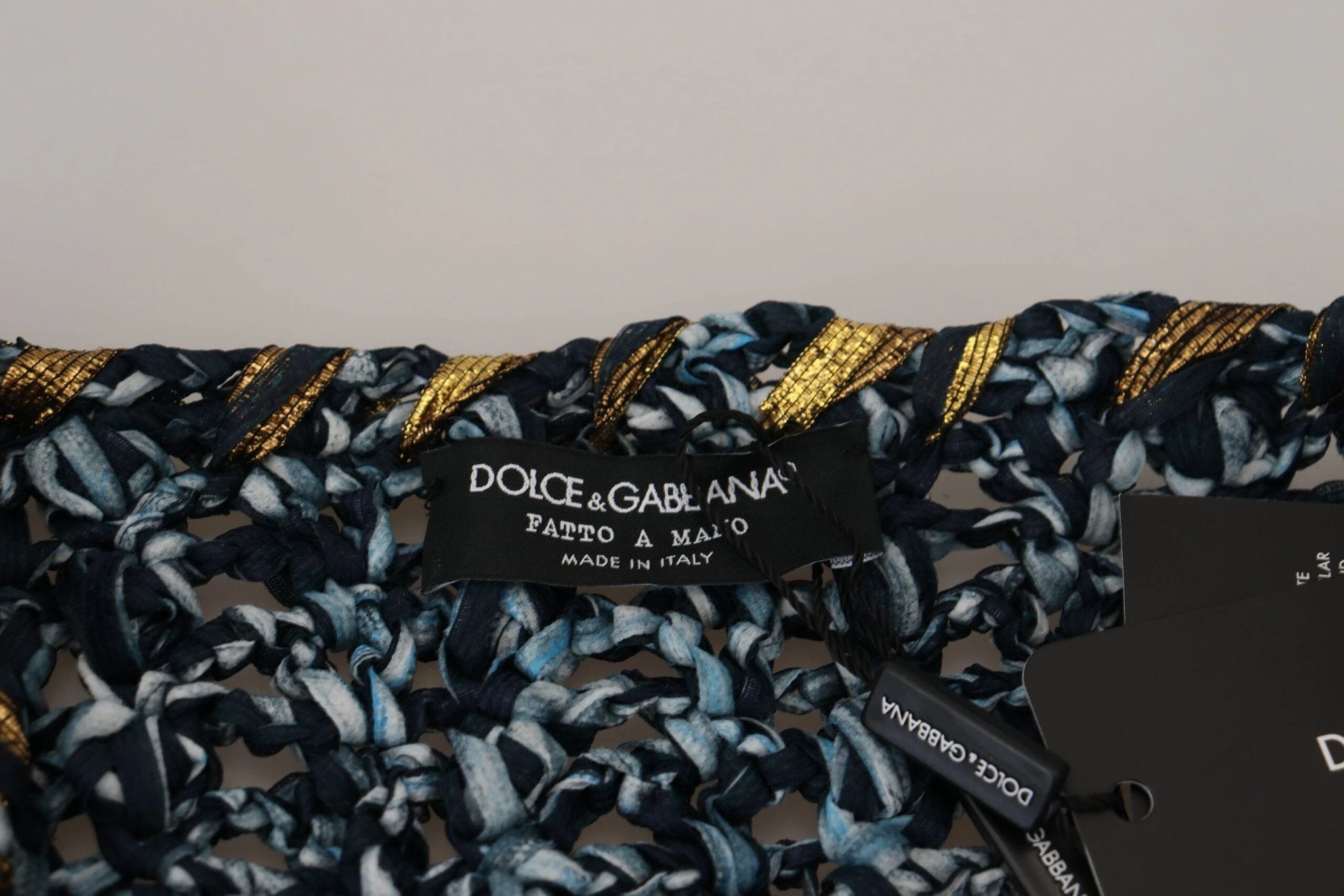 Dolce & Gabbana Blue Button Cardigan Fatto A Mano Sweater by Dolce & Gabbana