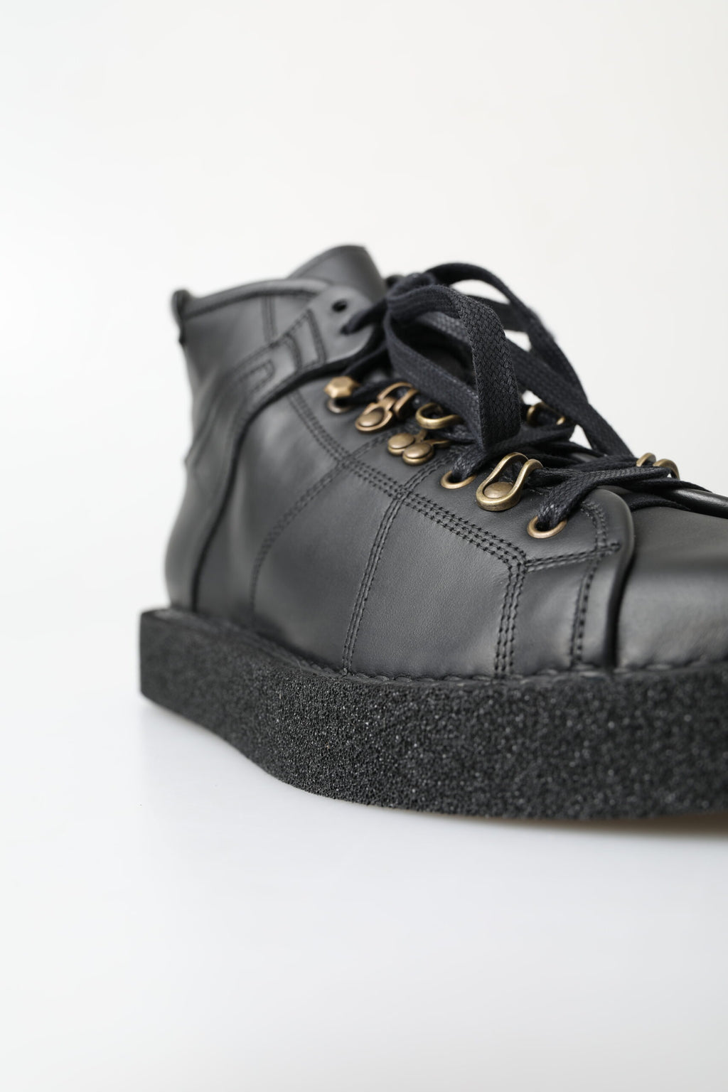 Dolce & Gabbana Black Leather Slip on Stretch Boots by Dolce & Gabbana