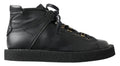 Dolce & Gabbana Black Leather Slip on Stretch Boots by Dolce & Gabbana