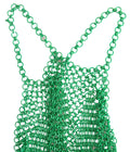 Débardeur court sans manches à col halter Dolce &amp; Gabbana vert aluminium