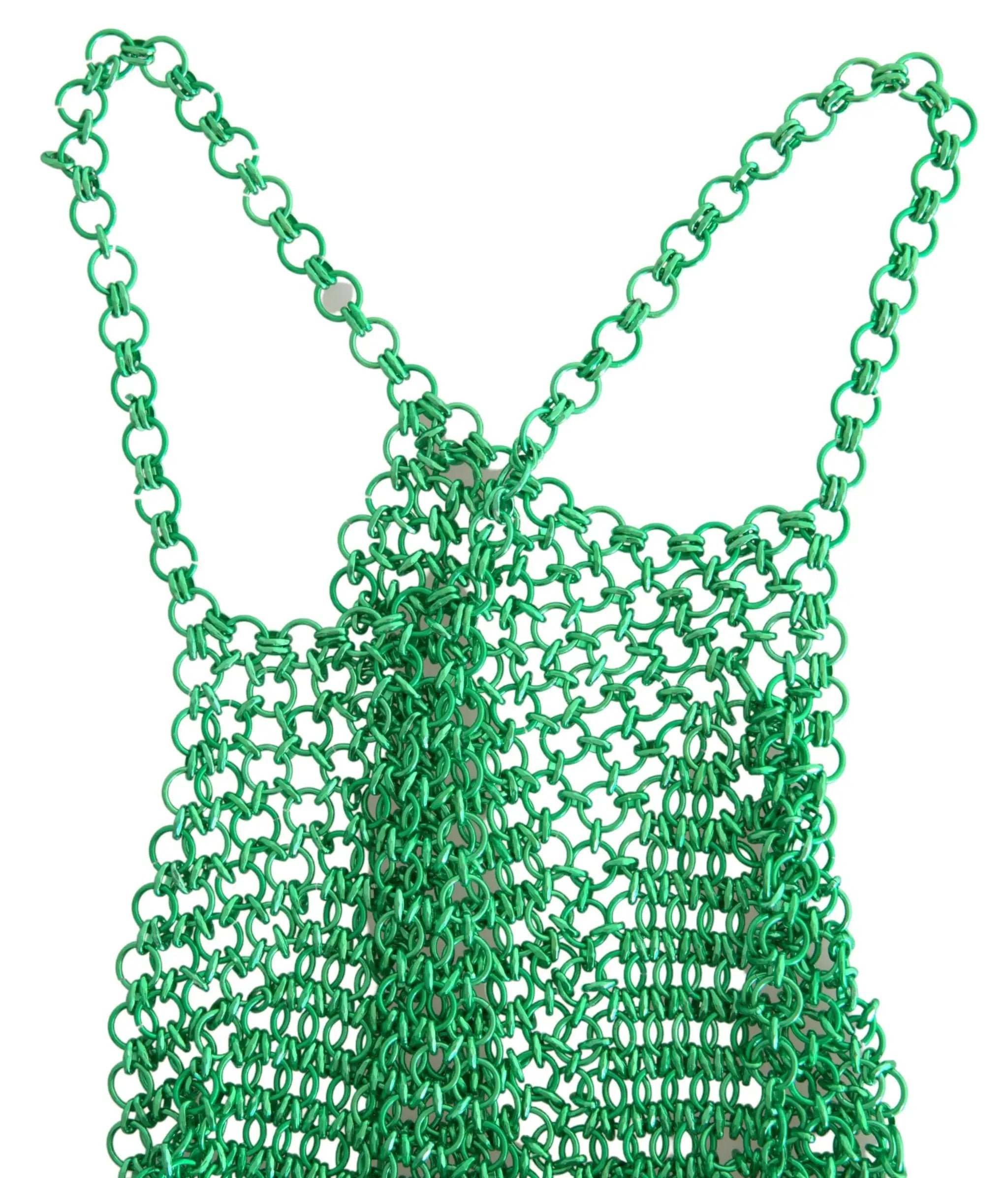Débardeur court sans manches à col halter Dolce &amp; Gabbana vert aluminium