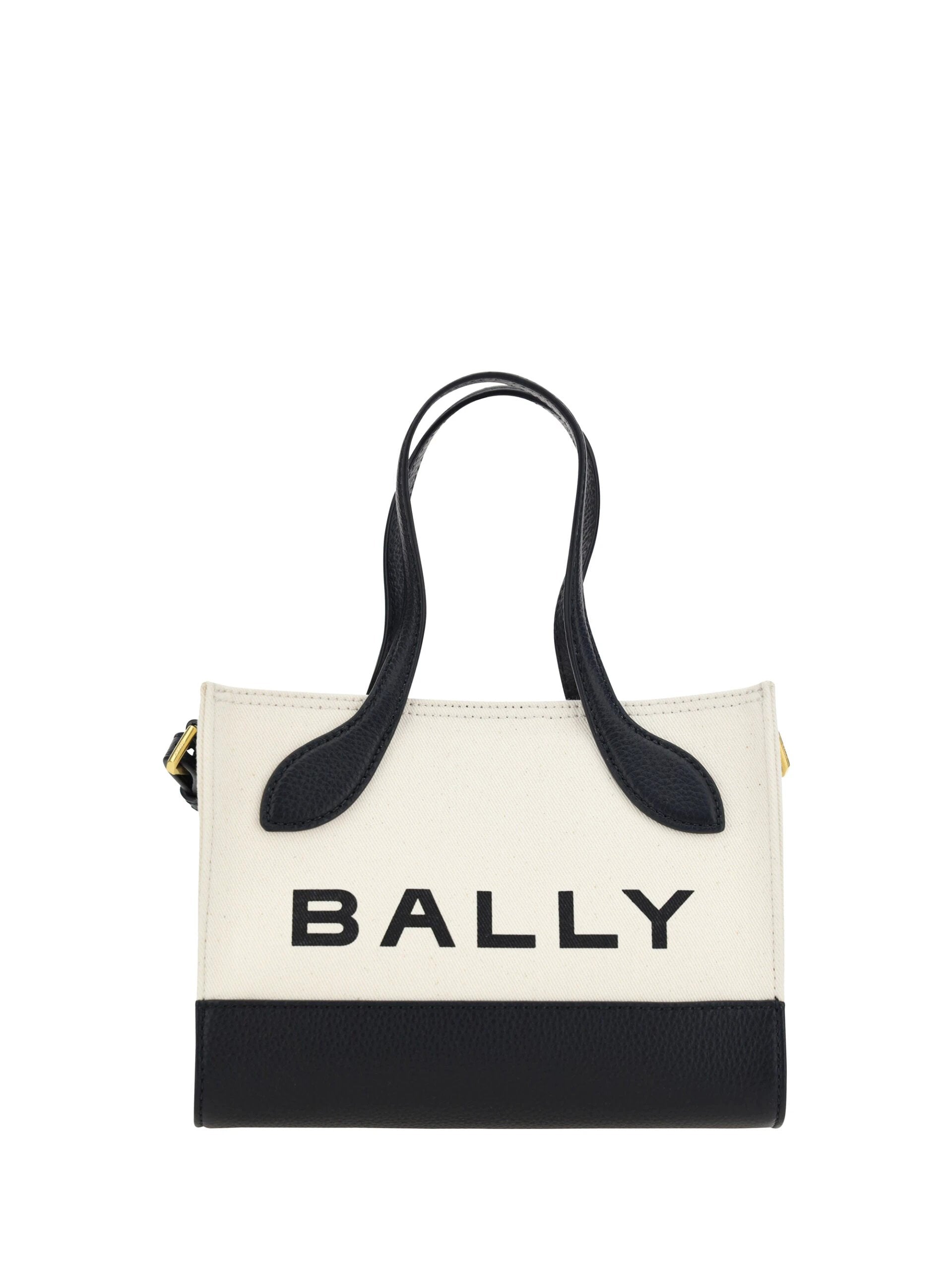 Bally White and Black Leather Mini Handbag by Bally