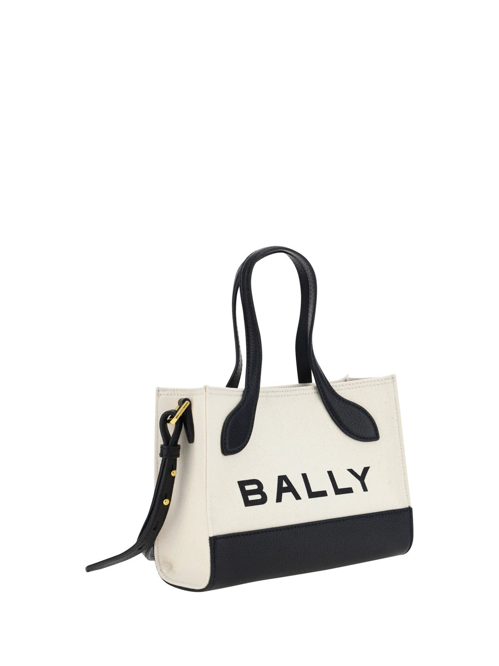 Bally White and Black Leather Mini Handbag by Bally