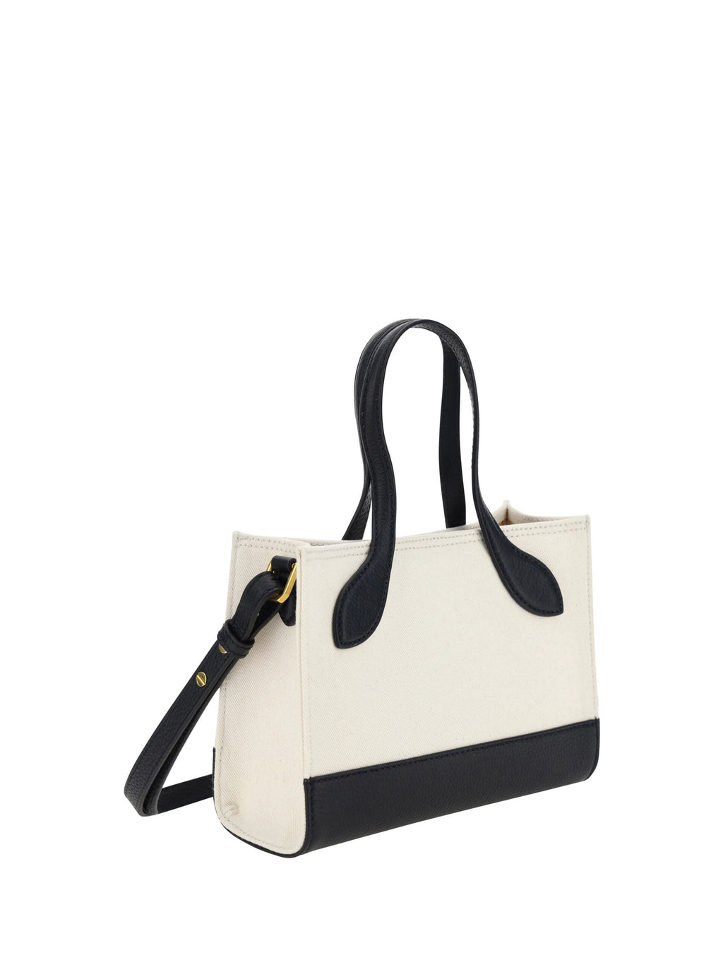 Bally White and Black Leather Mini Handbag by Bally