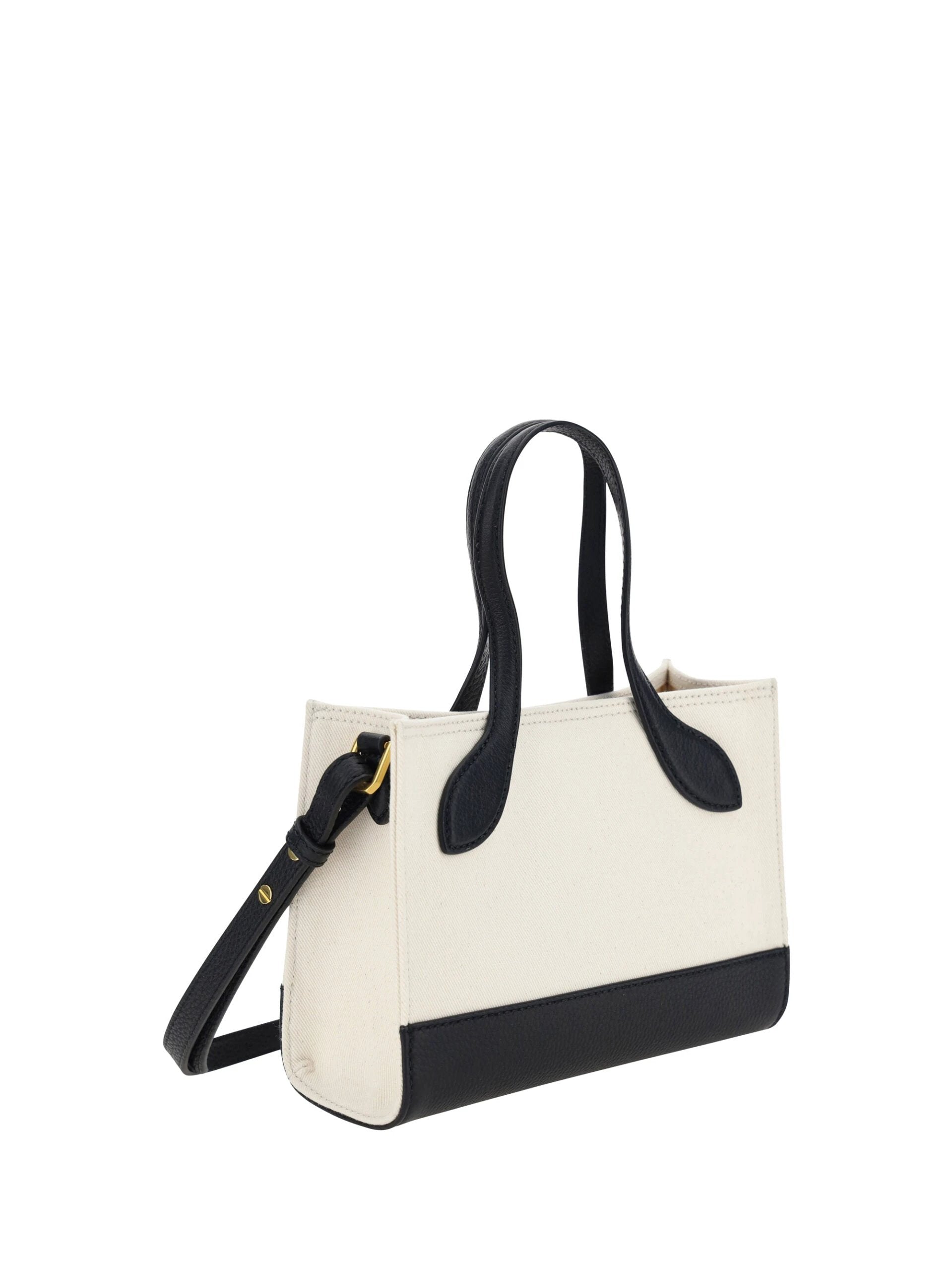 Bally White and Black Leather Mini Handbag by Bally