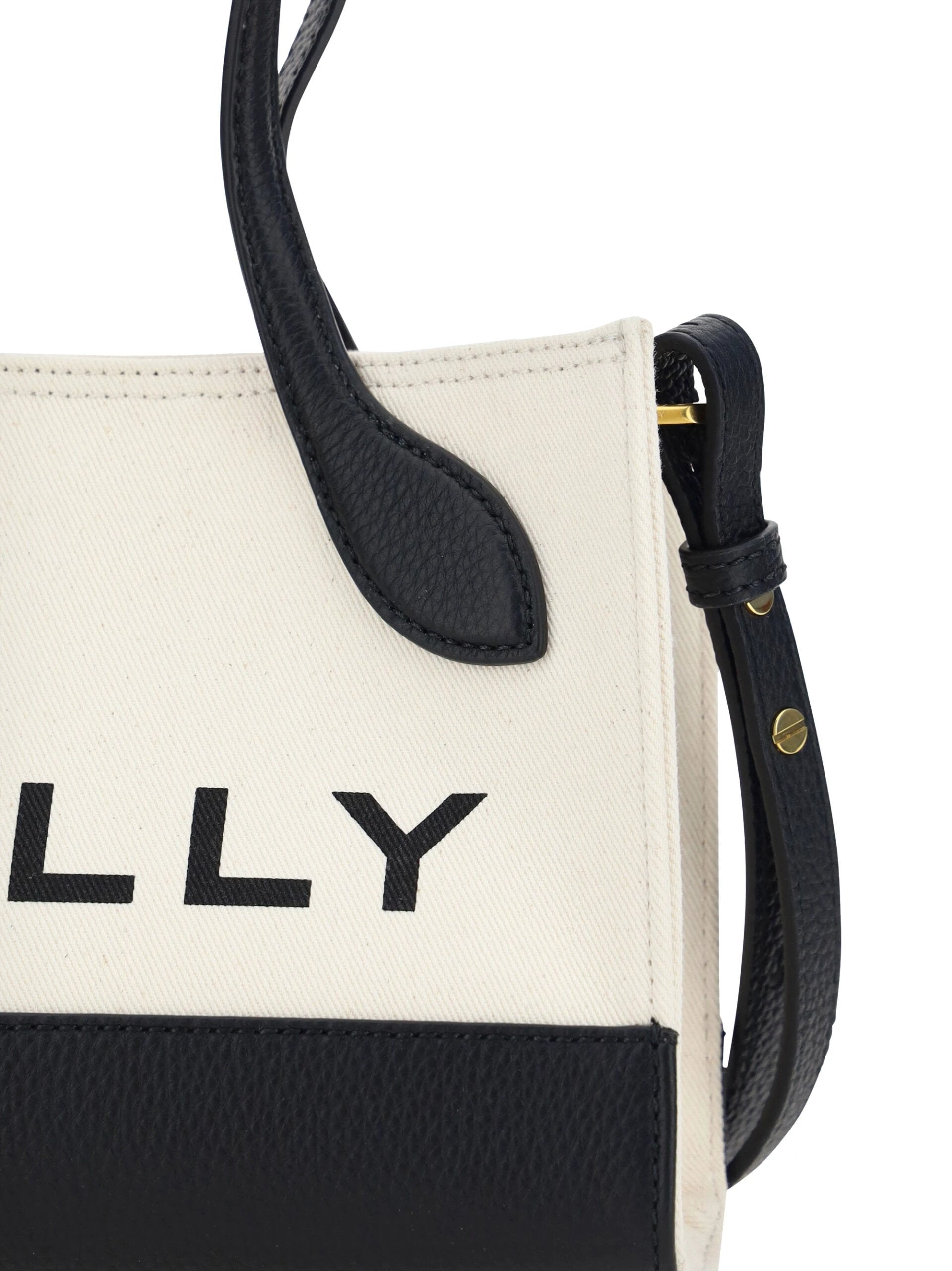 Bally White and Black Leather Mini Handbag by Bally