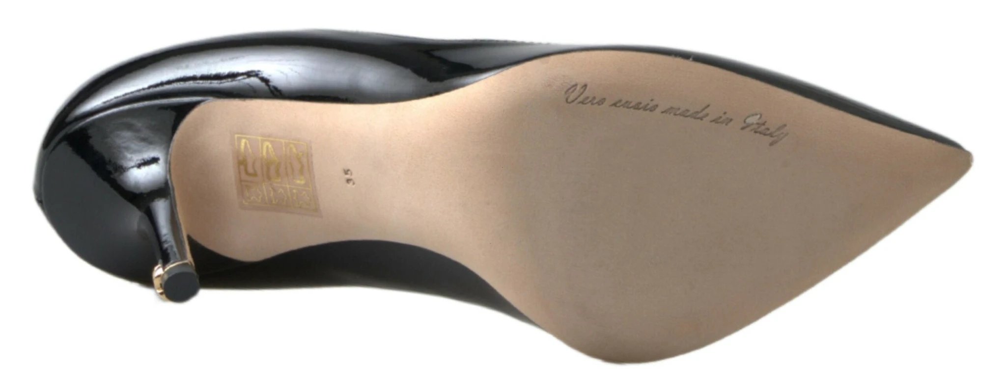 Dolce & Gabbana Black Patent Leather High Heels Pumps Shoes by Dolce & Gabbana