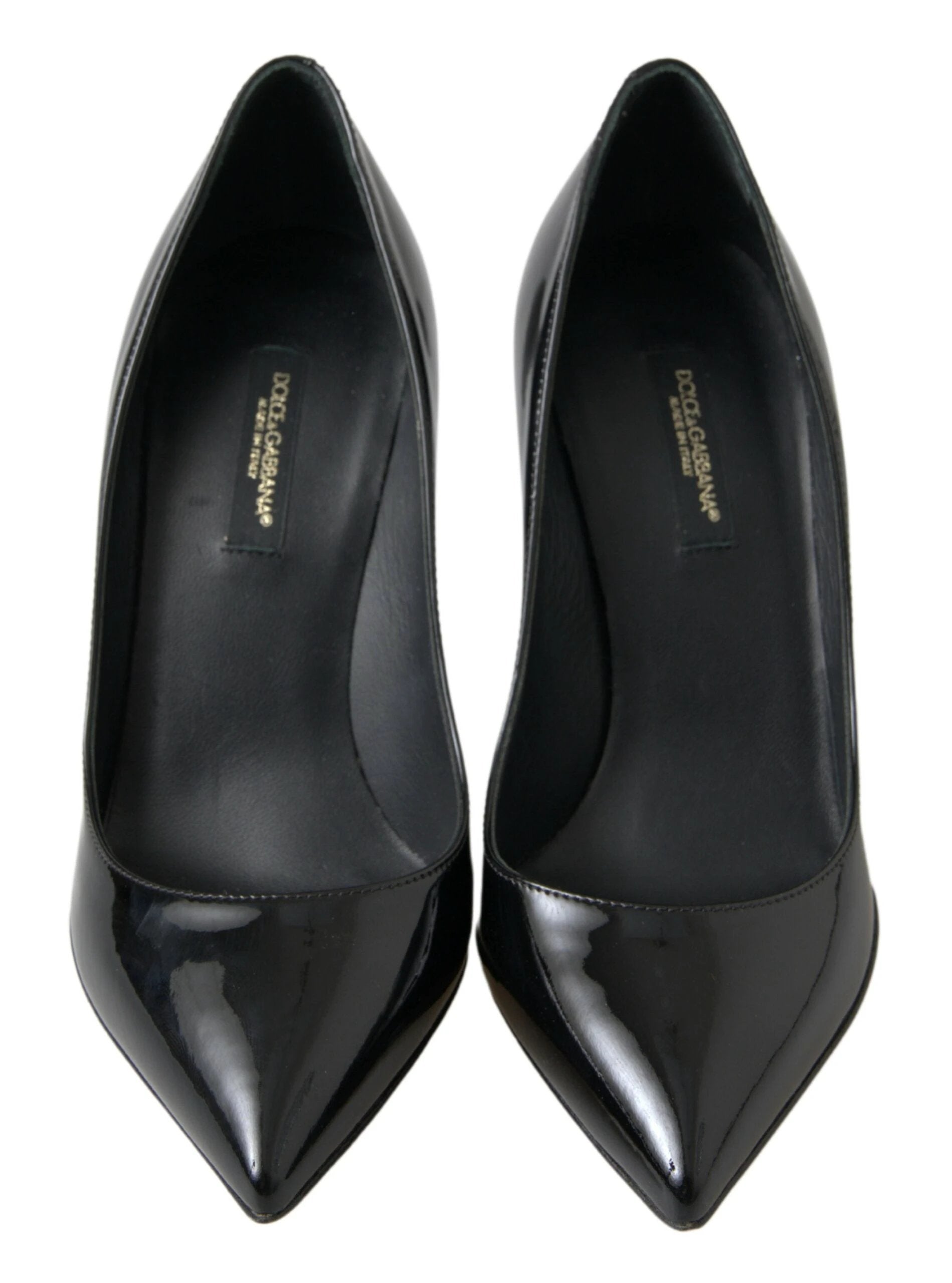 Dolce & Gabbana Black Patent Leather High Heels Pumps Shoes by Dolce & Gabbana