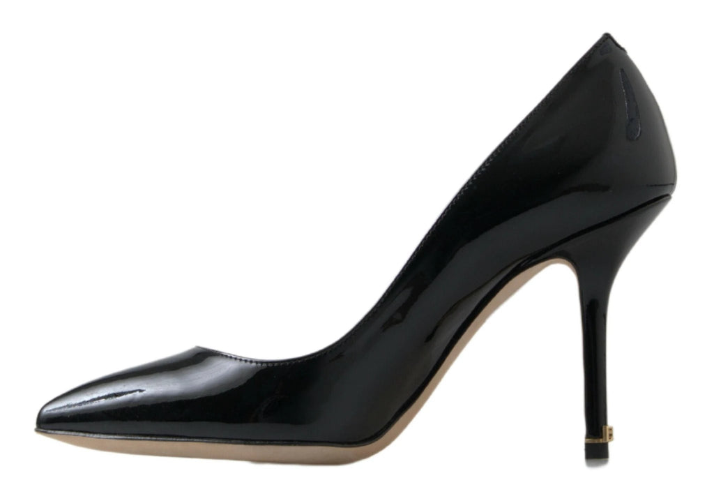 Dolce & Gabbana Black Patent Leather High Heels Pumps Shoes by Dolce & Gabbana