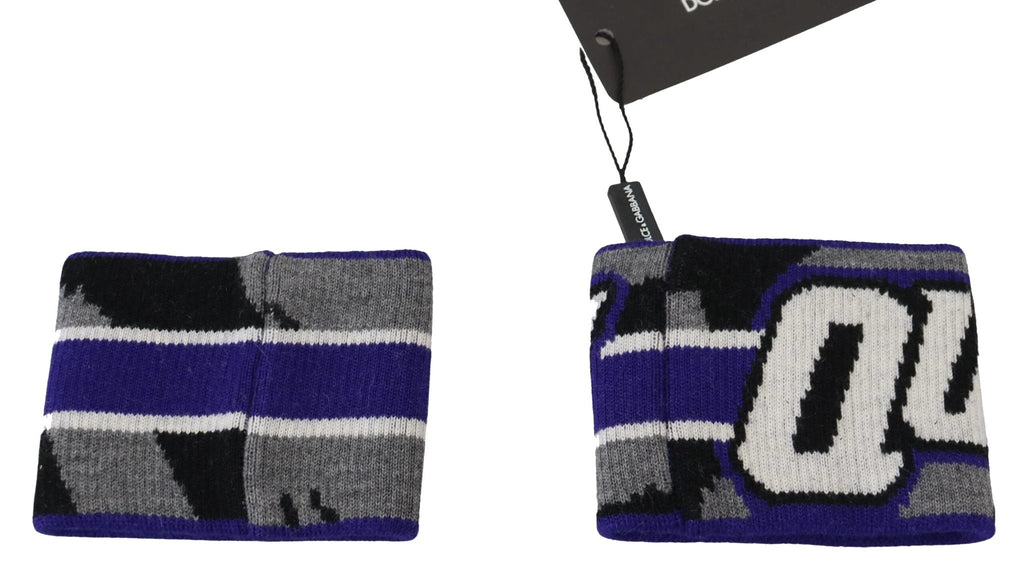 Dolce & Gabbana Purple Logo Two Piece Set Wristband by Dolce & Gabbana
